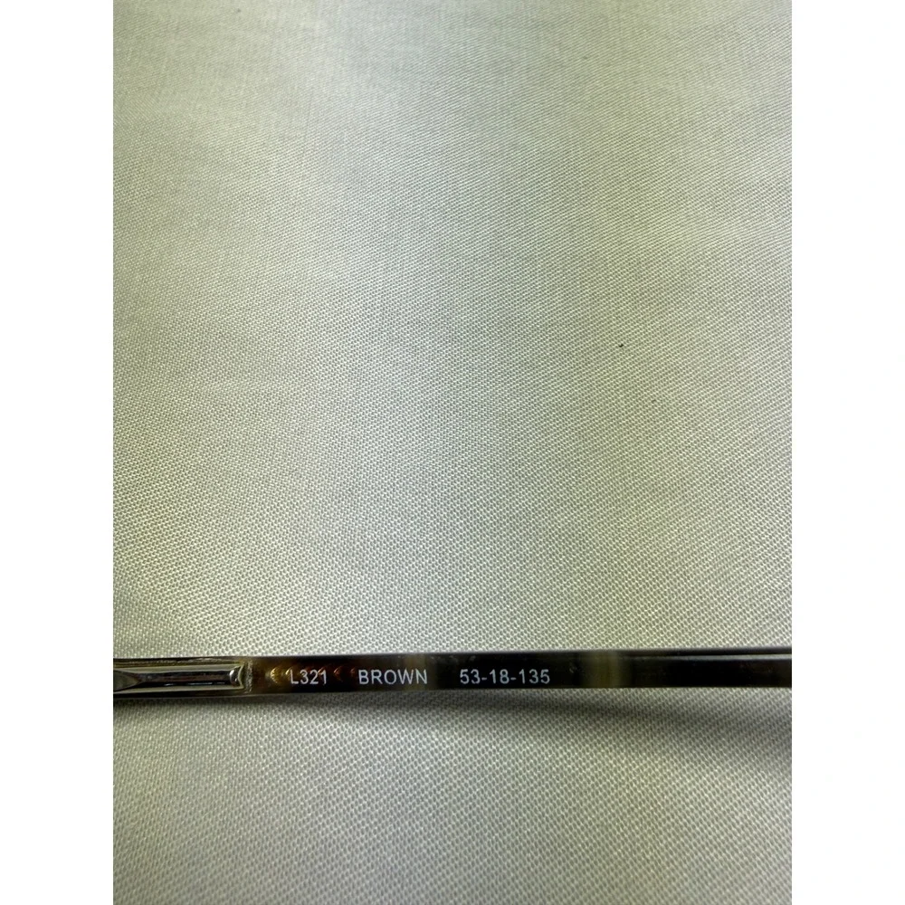 Lauren Hutton Africa Eyeglasses‎ L321 Brown Semi-Rimless Frames 53-18-135